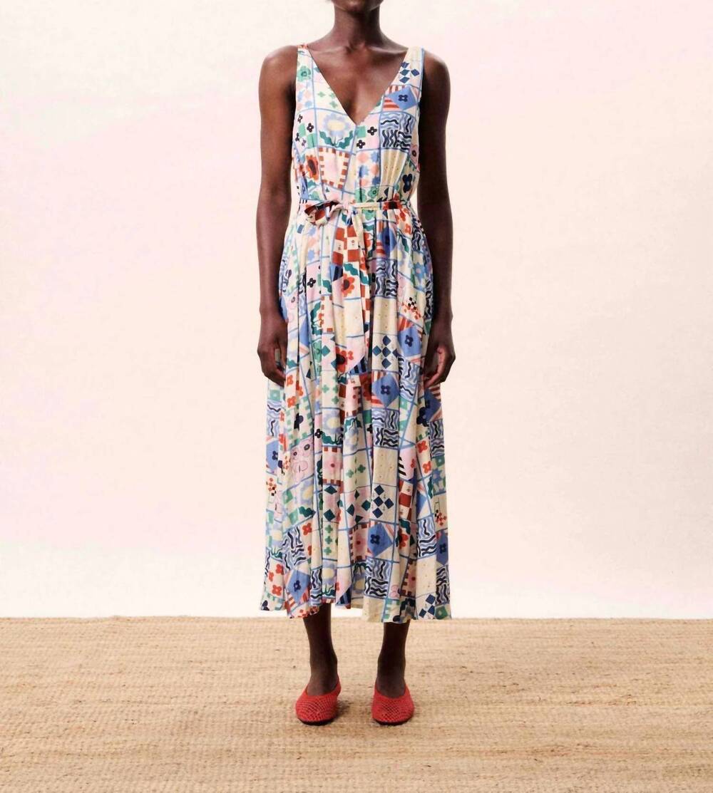 NEW FRNCH women's consordia dress in multicolor